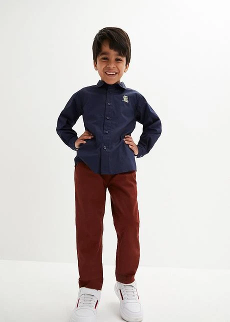 Chemise Et Pantalon Chino Garçon (Ens. 2 Pces.) 4 Chemise Et Pantalon Chino Garçon (Ens. 2 Pces.) - Afbeelding 2