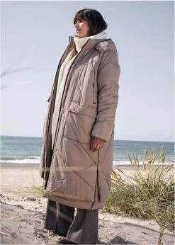 Manteau Doudoune Oversized Avec Zip Latéral -Venus Mode Winkel 23140161 j6OgcVXK