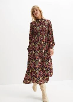 Rainbow Robe Midi à Imprimé -Venus Mode Winkel 23140416 I59Nmuwj