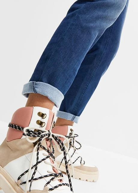 Jean Thermique Avec Intérieur Doux, Coupe Boyfriend 8 Jean Thermique Avec Intérieur Doux, Coupe Boyfriend - Afbeelding 6