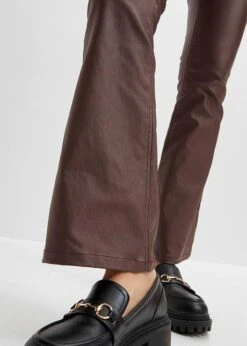 Pantalon Extensible Enduit Avec Taille Haute Confortable, Flared -Venus Mode Winkel 23142432 ikcb0eIc