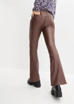 Pantalon Extensible Enduit Avec Taille Haute Confortable, Flared -Venus Mode Winkel 23142519 AI7TFSZO