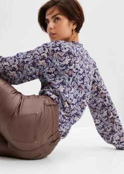 Pantalon Extensible Enduit Avec Taille Haute Confortable, Flared -Venus Mode Winkel 23142731 0Aj7XhLA