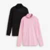 Lot De 2 T-shirts Manches Longues à Col Roulé -Venus Mode Winkel 23143063 63U0JmGN
