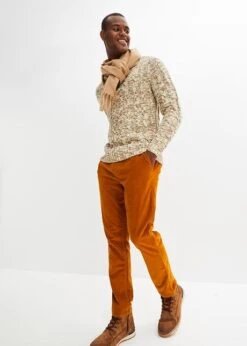 Rainbow Pantalon Taille Extensible En Velours Côtelé Légèrement Raccourci Regular Fit, Straight -Venus Mode Winkel 23143134 5XhbdVQb