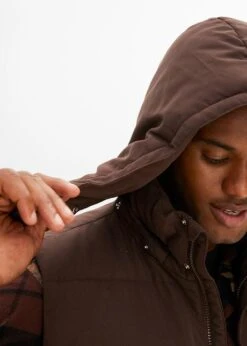 Veste Sans Manches Matelassée Avec Capuche Amovible En Polyester Recyclé -Venus Mode Winkel 23143301 uFl1yalU