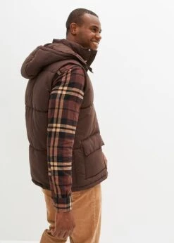 Veste Sans Manches Matelassée Avec Capuche Amovible En Polyester Recyclé -Venus Mode Winkel 23143320 byajD0pN