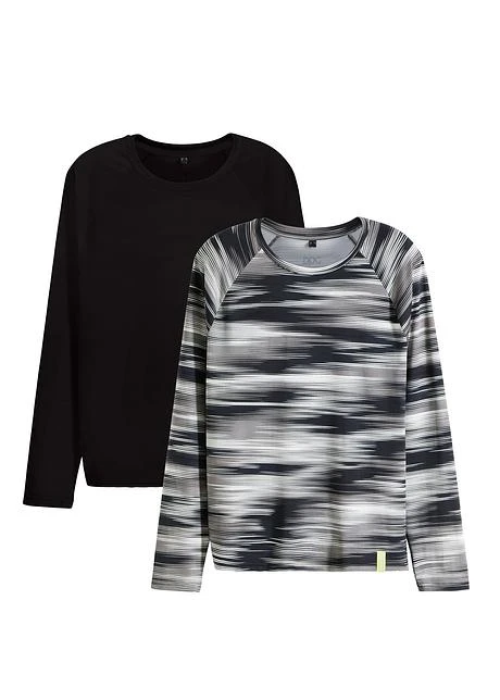 Lot De 2 T-shirts Fonctionnels à Manches Longues 3 Lot De 2 T-shirts Fonctionnels à Manches Longues