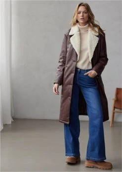 Manteau Rembourré Avec Maille Peluche Au Col -Venus Mode Winkel 23146897 MvAU5nbv