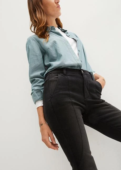 Jean Thermique Taille Haute Extensible Avec Doublure Polaire Et Pinces Allongeant La Silhouette 7 Jean Thermique Taille Haute Extensible Avec Doublure Polaire Et Pinces Allongeant La Silhouette - Afbeelding 5