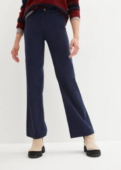Pantalon En Coton Extensible, Taille Haute, Jambes Larges -Venus Mode Winkel 23151511 vlVO5sfs
