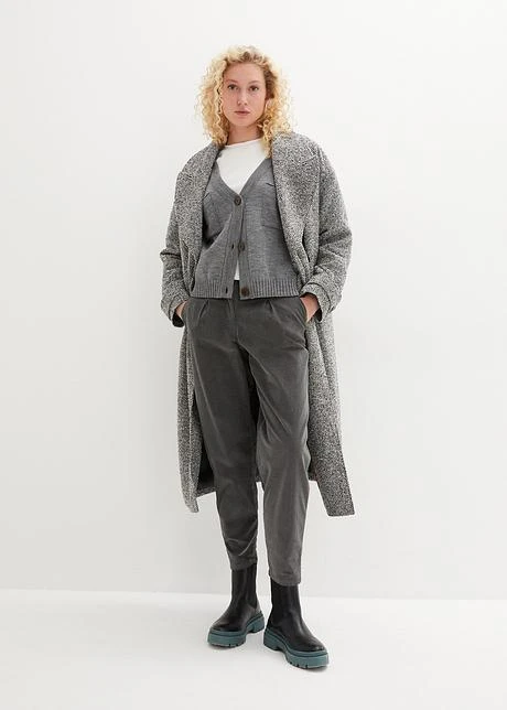 Pantalon Velours Côtelé Balloon-Fit 6 Pantalon Velours Côtelé Balloon-Fit - Afbeelding 4