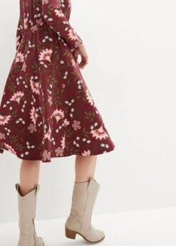 Robe Midi En Jersey De Coton Style Portefeuille -Venus Mode Winkel 23153046 TH5XDem8