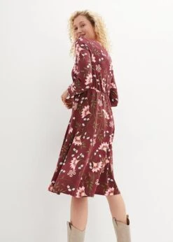 Robe Midi En Jersey De Coton Style Portefeuille -Venus Mode Winkel 23153049 c8u1vUdn