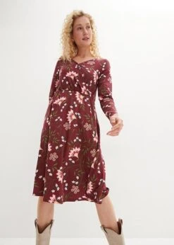 Robe Midi En Jersey De Coton Style Portefeuille -Venus Mode Winkel 23153050 cuEHGLRQ