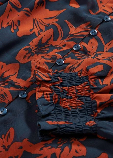 Chemisier En Chiffon Avec Smocks 9 Chemisier En Chiffon Avec Smocks - Afbeelding 7