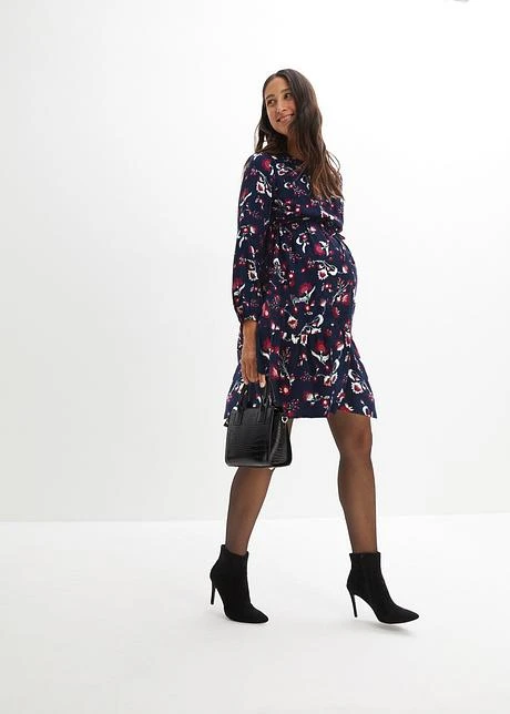 Robe De Grossesse Et D'allaitement En Viscose 6 Robe De Grossesse Et D'allaitement En Viscose - Afbeelding 4