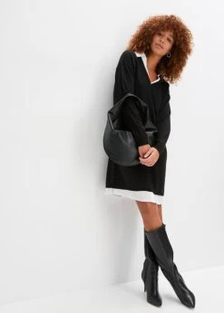 Robe En Maille à Empiècement Chemisier 12 Robe En Maille à Empiècement Chemisier -Venus Mode Winkel 23158580 255wYfm4