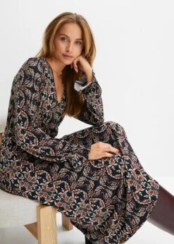 Robe En Jersey Imprimée En Viscose 13 Robe En Jersey Imprimée En Viscose -Venus Mode Winkel 23159171 MOKEPKG1