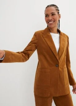 Blazer En Velours Côtelé Avec Poches Plaquées 10 Blazer En Velours Côtelé Avec Poches Plaquées -Venus Mode Winkel 23159332 u0LFXcoi