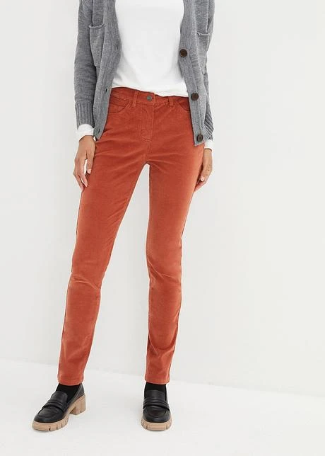 Pantalon En Velours Côtelé, Slim 4 Pantalon En Velours Côtelé, Slim - Afbeelding 2