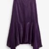 Jupe Asymétrique En Satin