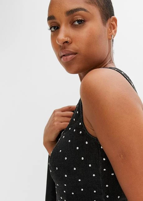 Rainbow Top En Jean Avec Rivets 7 Rainbow Top En Jean Avec Rivets - Afbeelding 5