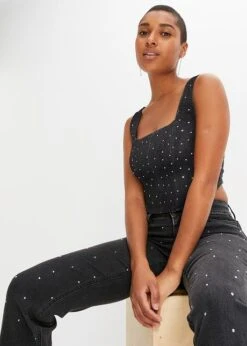 Rainbow Top En Jean Avec Rivets 10 Rainbow Top En Jean Avec Rivets -Venus Mode Winkel 23163276 Rgs3hVqd