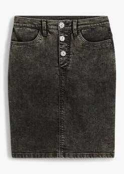 Rainbow Jupe En Jean Avec Boutons Bijoux