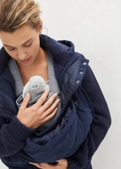 Veste De Grossesse/portage Avec Manches En Maille Et Capuche -Venus Mode Winkel 23163982 1awTFS8L