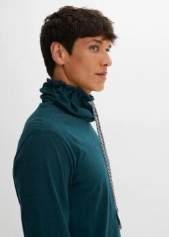 T-shirt Manches Longues à Col Châle Regular Fit -Venus Mode Winkel 23166099 VPRgBWqU