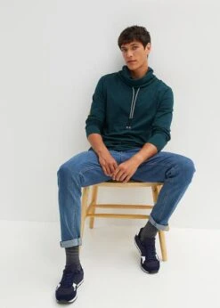 T-shirt Manches Longues à Col Châle Regular Fit -Venus Mode Winkel 23166103 R19Dag4H