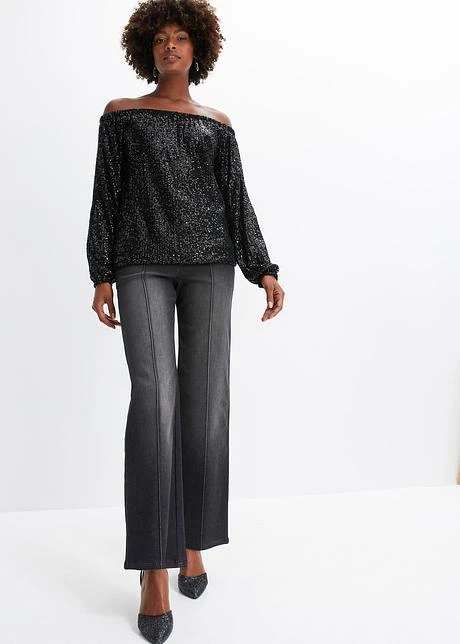 T-shirt Carmen Oversized à Paillettes 6 T-shirt Carmen Oversized à Paillettes - Afbeelding 4