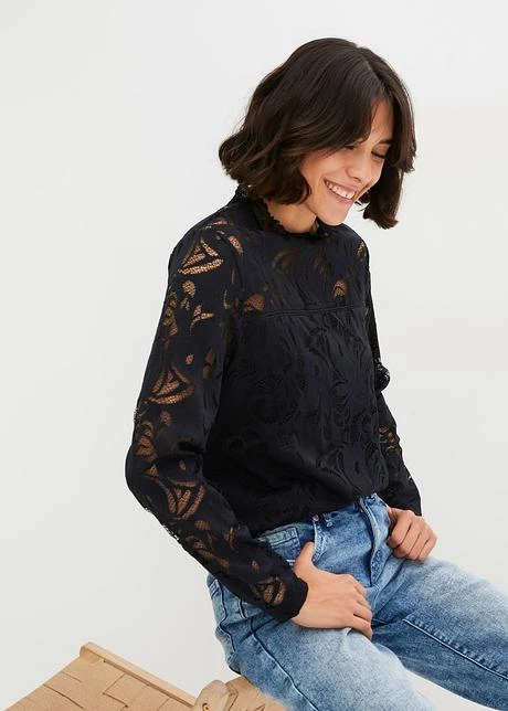 Blouse Ample En Dentelle 4 Blouse Ample En Dentelle - Afbeelding 2