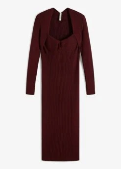 Robe En Maille Côtelée