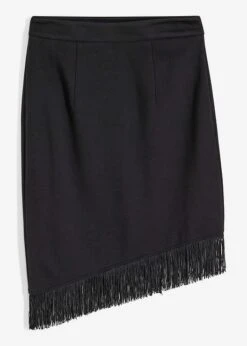 Jupe Taille Haute à Franges