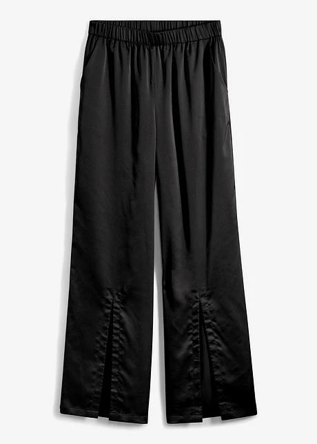 Rainbow Pantalon En Satin Avec Fentes 3 Rainbow Pantalon En Satin Avec Fentes