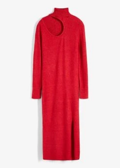 Rainbow Robe Longue En Maille Avec Découpes