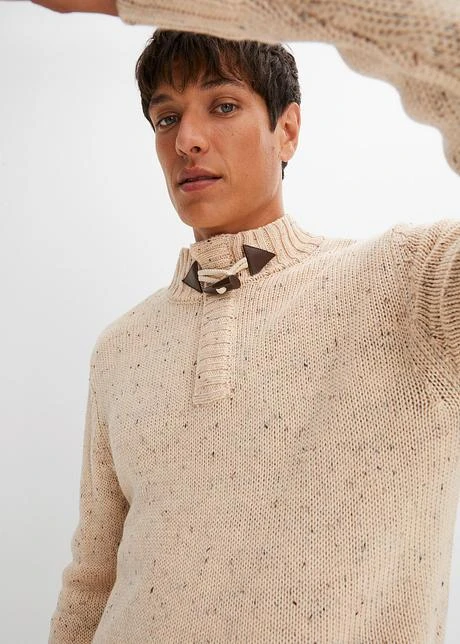 Pull Avec Bouton Brandebourg 7 Pull Avec Bouton Brandebourg - Afbeelding 5