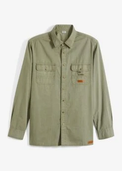 Chemise Manches Longues Aspect Délavé