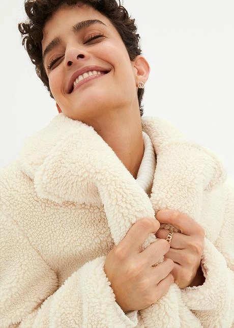 Manteau Blazer En Maille Peluche 7 Manteau Blazer En Maille Peluche - Afbeelding 5