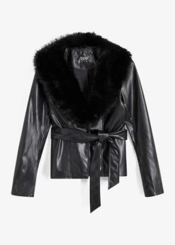 Veste Avec Col En Synthétique