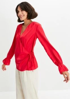 Blouse Cache-cœur En Satin -Venus Mode Winkel 23171756 P1vfYe7X