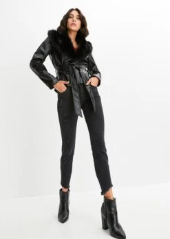 Veste Avec Col En Synthétique -Venus Mode Winkel 23171762 dcr7raIL