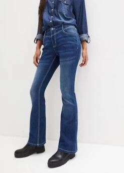 Jean Thermo Extensible Avec Intérieur Douillet Et Surface Grattée, Bootcut -Venus Mode Winkel 23172959 O1mLf0ef
