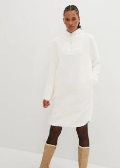 Robe En Maille Peluche Avec Col Camionneur -Venus Mode Winkel 23174161 grmx05N8