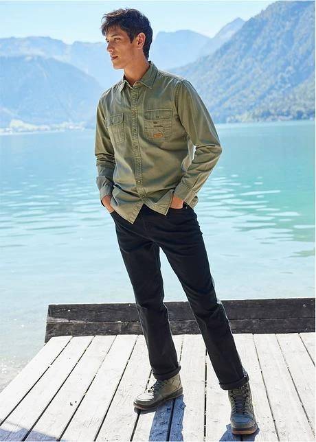 Chemise Manches Longues Aspect Délavé 9 Chemise Manches Longues Aspect Délavé - Afbeelding 7