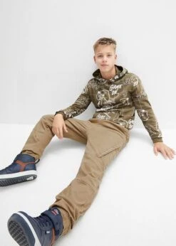 Pantalon Twill Garçon Thermo Et Taille Extensible, Loose Fit 10 Pantalon Twill Garçon Thermo Et Taille Extensible, Loose Fit -Venus Mode Winkel 23178216 u979csrl