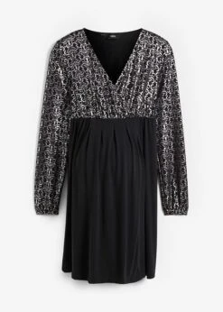 Robe De Grossesse Et D'allaitement Avec Effet Pailleté