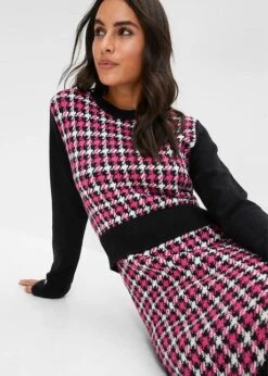 Robe En Maille Avec Boutons Décoratifs 13 Robe En Maille Avec Boutons Décoratifs -Venus Mode Winkel 23178786 M28Q3E70